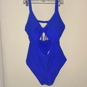 Women’s Cobalt Plus Size Cutout One Piece Swimsuit 20 Plus